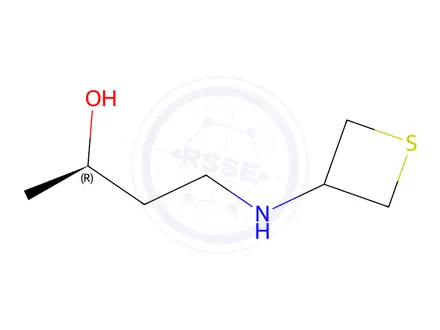 Chemical structure of (R)-4-(thietan-3-ylamino)butan-2-ol