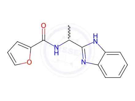 Chemical structure of N-[1-(1H-benzimidazol-2-yl)ethyl]-2-furamide