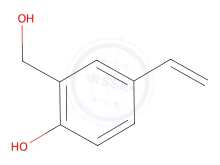 Chemical structure of 2-(Hydroxymethyl)-4-vinylphenol