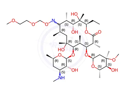 Chemical structure of Roxithromycin Impurity F