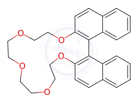 Chemical structure of 14,15,17,18,20,21,23,24-OCTAHYDRODINAPHTHO[2,1-N:1',2'-P][1,4,7,10,14]PENTAOXACYCLOHEPTADECINE