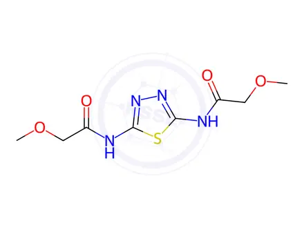 Chemical structure of N,N'-(1,3,4-Thiadiazole-2,5-diyl)bis(2-methoxyacetamide)