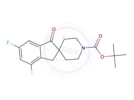 Chemical structure of Tert-butyl 4,6-difluoro-1-oxo-1,3-dihydrospiro[indene-2,4'-piperidine]-1'-carboxylate