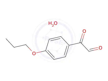 Chemical structure of 2-Oxo-2-(4-propoxyphenyl)acetaldehyde hydrate
