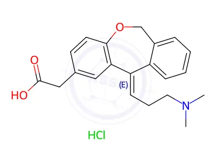 Chemical structure of (E)-Olopatadine Hydrochloride