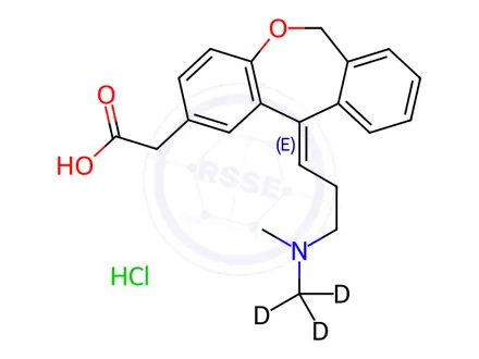 Chemical structure of Olopatadine-d3 Hydrochloride