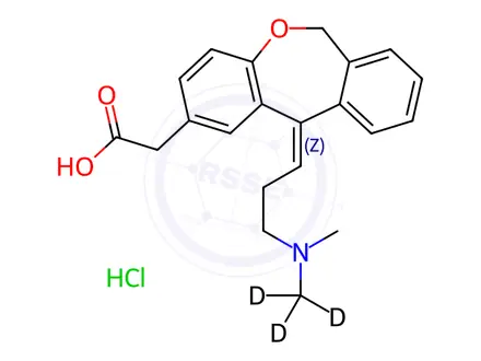 Chemical structure of Olopatadine-d3 HCl