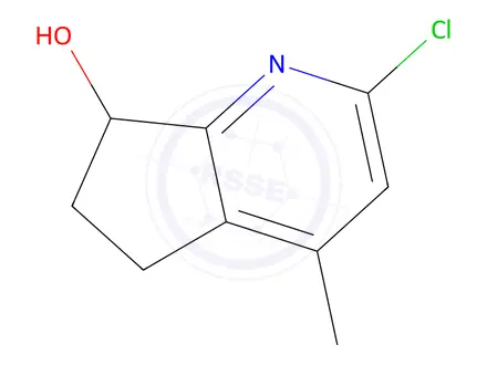 Chemical structure of 2-Chloro-4-methyl-6,7-dihydro-5H-cyclopenta[b]pyridin-7-ol