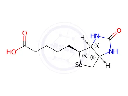 Chemical structure of Rac-Selenobiotin