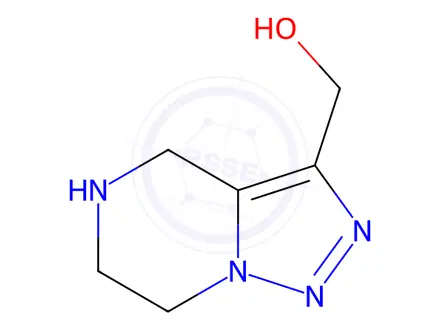Chemical structure of (4,5,6,7-tetrahydro-[1,2,3]triazolo[1,5-a]pyrazin-3-yl)methanol dihydrochloride