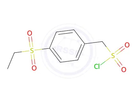 Chemical structure of (4-(Ethylsulfonyl)phenyl)methanesulfonyl chloride