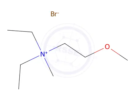Chemical structure of N,N-diethyl-2-methoxy-N-methylethan-1-aminium bromide