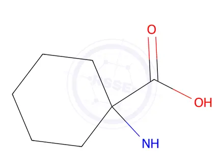 Chemical structure of 1-(methylamino)cyclohexane-1-carboxylic acid