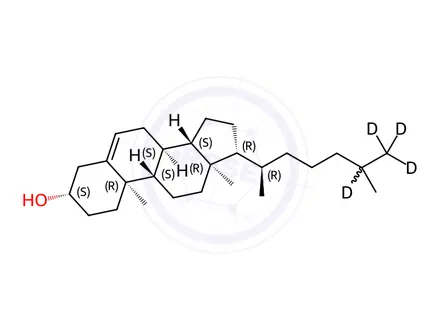 Chemical structure of Cholesterol-D4