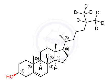 Chemical structure of Cholesterol-[D7]