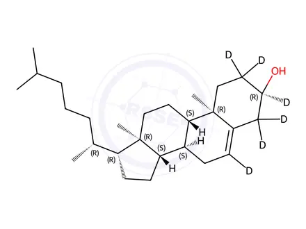 Chemical structure of α-Cholesterol-d6