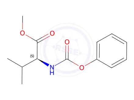 Chemical structure of N-(PHENOXYCARBONYL)-L-VALINE METHYL ESTER