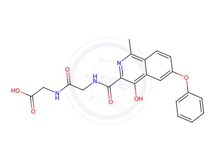 Chemical structure of Roxadustat impurity 114