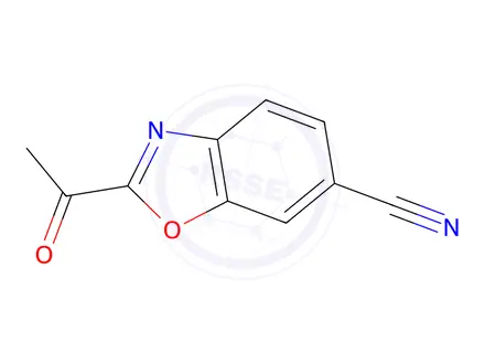 Chemical structure of 2-Acetylbenzo[d]oxazole-6-carbonitrile