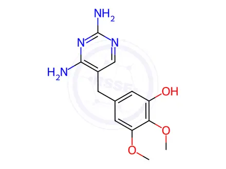 Chemical structure of 3-Desmethyl Trimethoprim