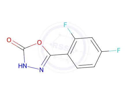 Chemical structure of 5-(2,4-Difluorophenyl)-1,3,4-oxadiazol-2-ol
