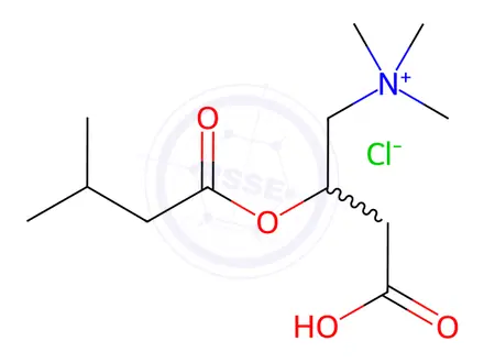 Chemical structure of DL-CARNITINE:HCL, O-ISOVALERYL UNLABELED