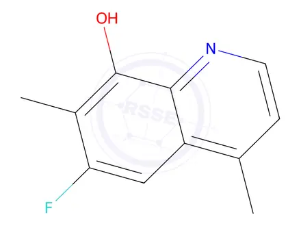 Chemical structure of 6-Fluoro-4,7-dimethylquinolin-8-ol
