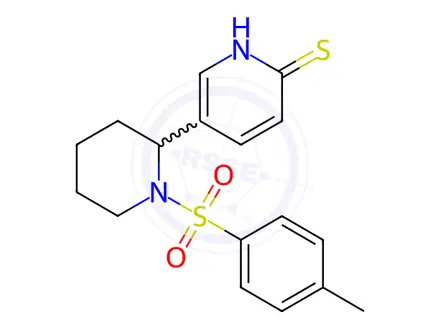 Chemical structure of 5-(1-Tosylpiperidin-2-yl)pyridine-2(1H)-thione