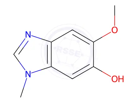 Chemical structure of 1H-Benzimidazol-6-ol,5-methoxy-1-methyl-(9CI)