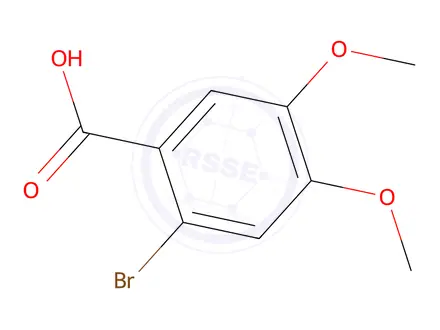 Chemical structure of 2-Bromo-4,5-dimethoxybenzoic Acid