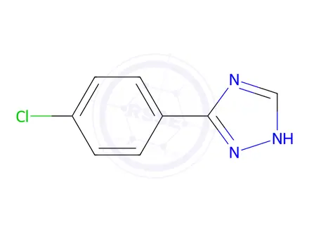 Chemical structure of 1H-1,2,4-Triazole,5-(4-chlorophenyl)-
