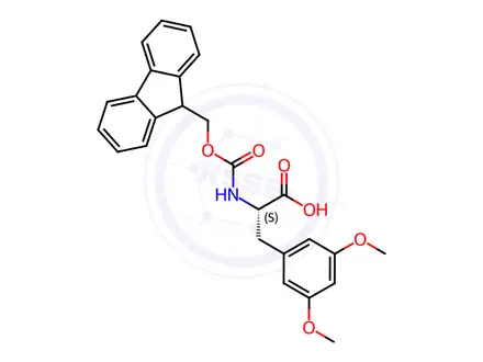 Chemical structure of Fmoc-F35dOMe-OH