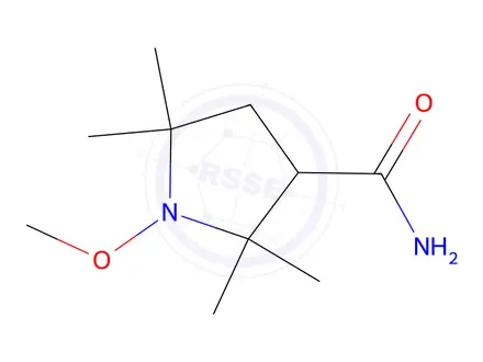 Chemical structure of 1-Methoxy-2,2,5,5-tetramethylpyrrolidine-3-carboxamide