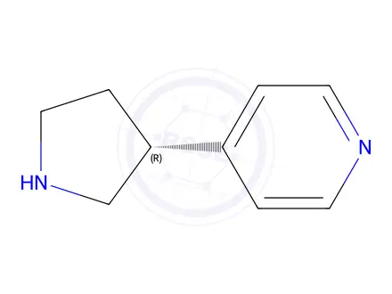 Chemical structure of (R)-4-(Pyrrolidin-3-yl)pyridine