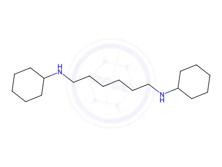 Chemical structure of N,N'-dicyclohexylhexane-1,6-diamine