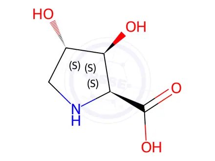Chemical structure of (3S,4S)-3,4-Dihydroxy-L-proline