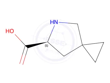 Chemical structure of (6S)-5-Azaspiro[2.4]heptane-6-carboxylic acid