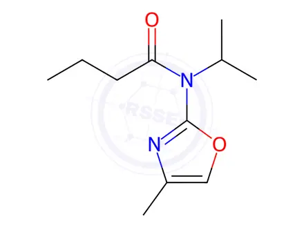 Chemical structure of N-Isopropyl-N-(4-methyloxazol-2-yl)butyramide