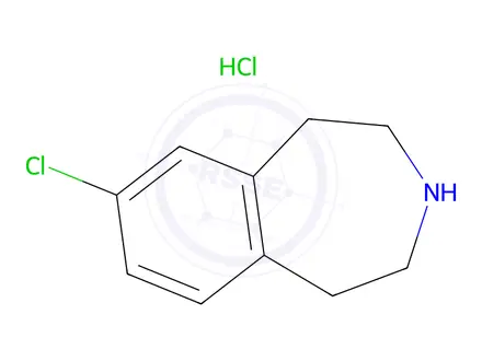 Chemical structure of 7-chloro-2,3,4,5-tetrahydro-1H-benzo[d]azepine hydrochloride