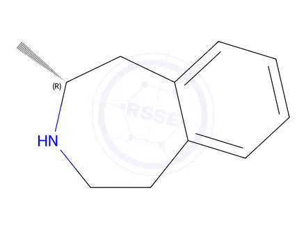 Chemical structure of (2R)-2-Methyl-2,3,4,5-tetrahydro-1H-3-benzazepine