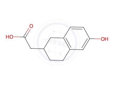 Chemical structure of 1,2,3,4-Tetrahydro--6-hydroxy-2-naphthalene acetic Acid