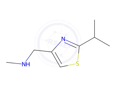 Chemical structure of 2-Isopropyl-4-(methylaminomethyl)thiazole