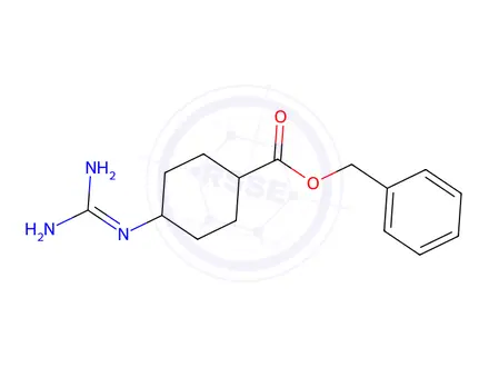 Chemical structure of cis-Benzyl 4-guanidinocyclohexanecarboxylate