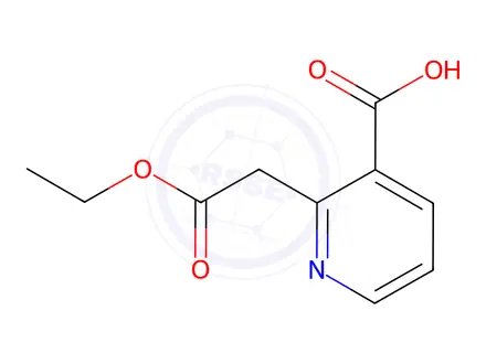 Chemical structure of 2-(2-Ethoxy-2-oxoethyl)nicotinic Acid