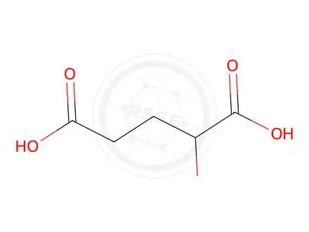 Chemical structure of 2-Hydroxypentanedioic Acid