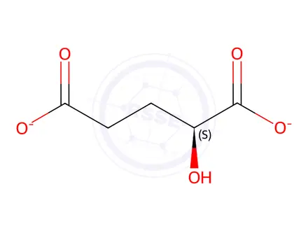 Chemical structure of (2S)-2-Hydroxyglutaric Acid Disodium Salt