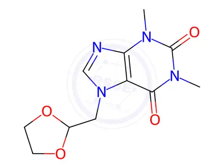 Chemical structure of Doxofylline