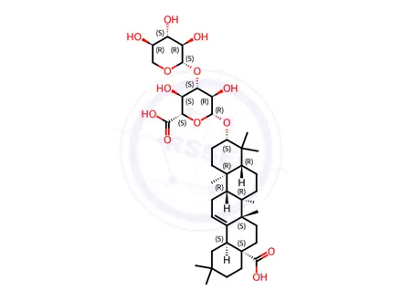 Chemical structure of Momordin Ic
