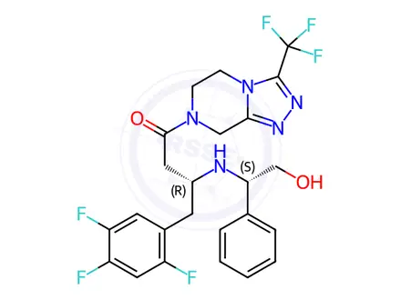Chemical structure of Sitagliptin Phosphate Impurity 144