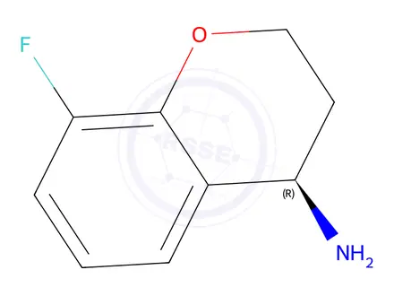 Chemical structure of (R)-8-Fluorochroman-4-amine Hydrochloride